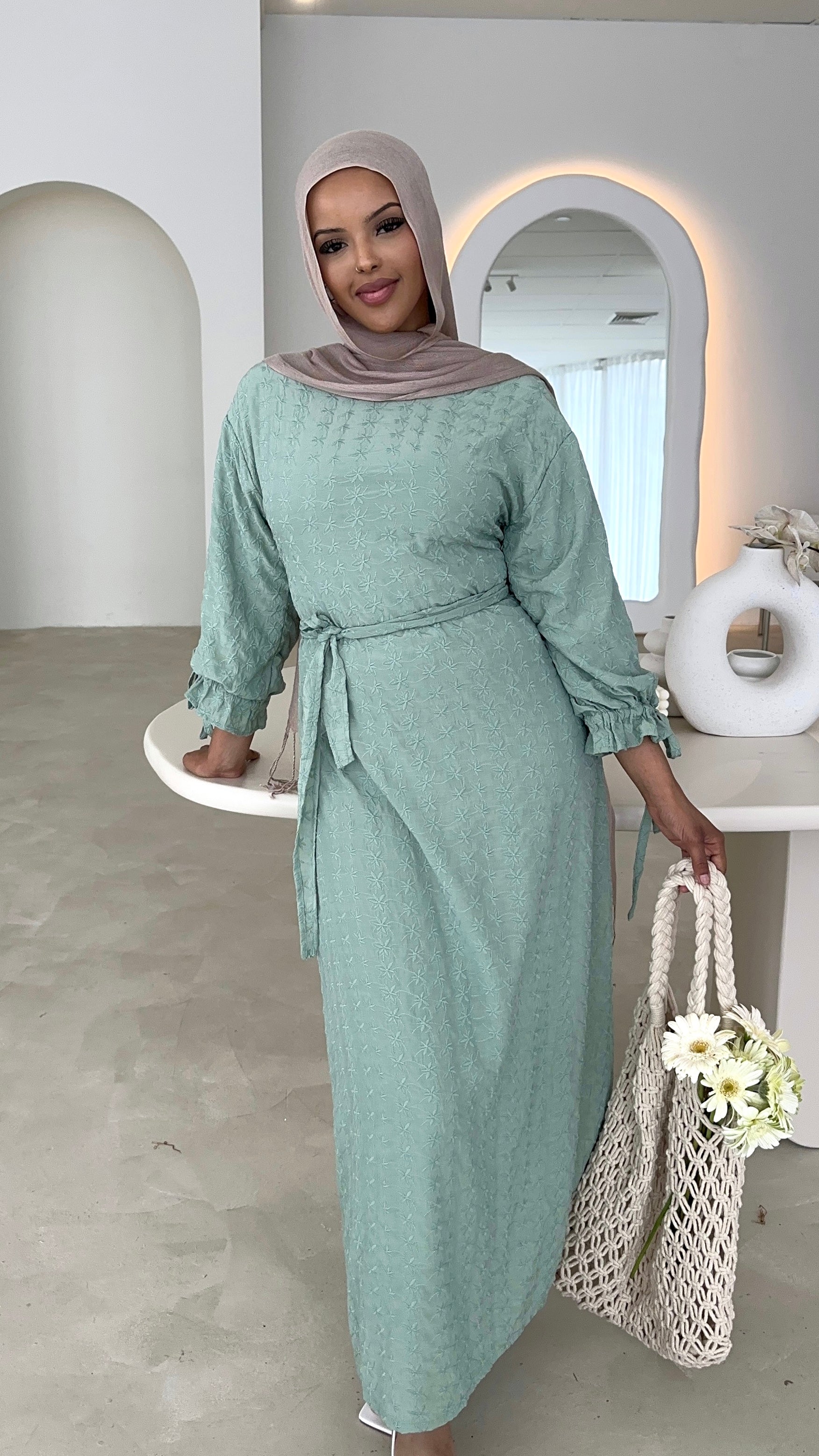 Green hijab sale dress