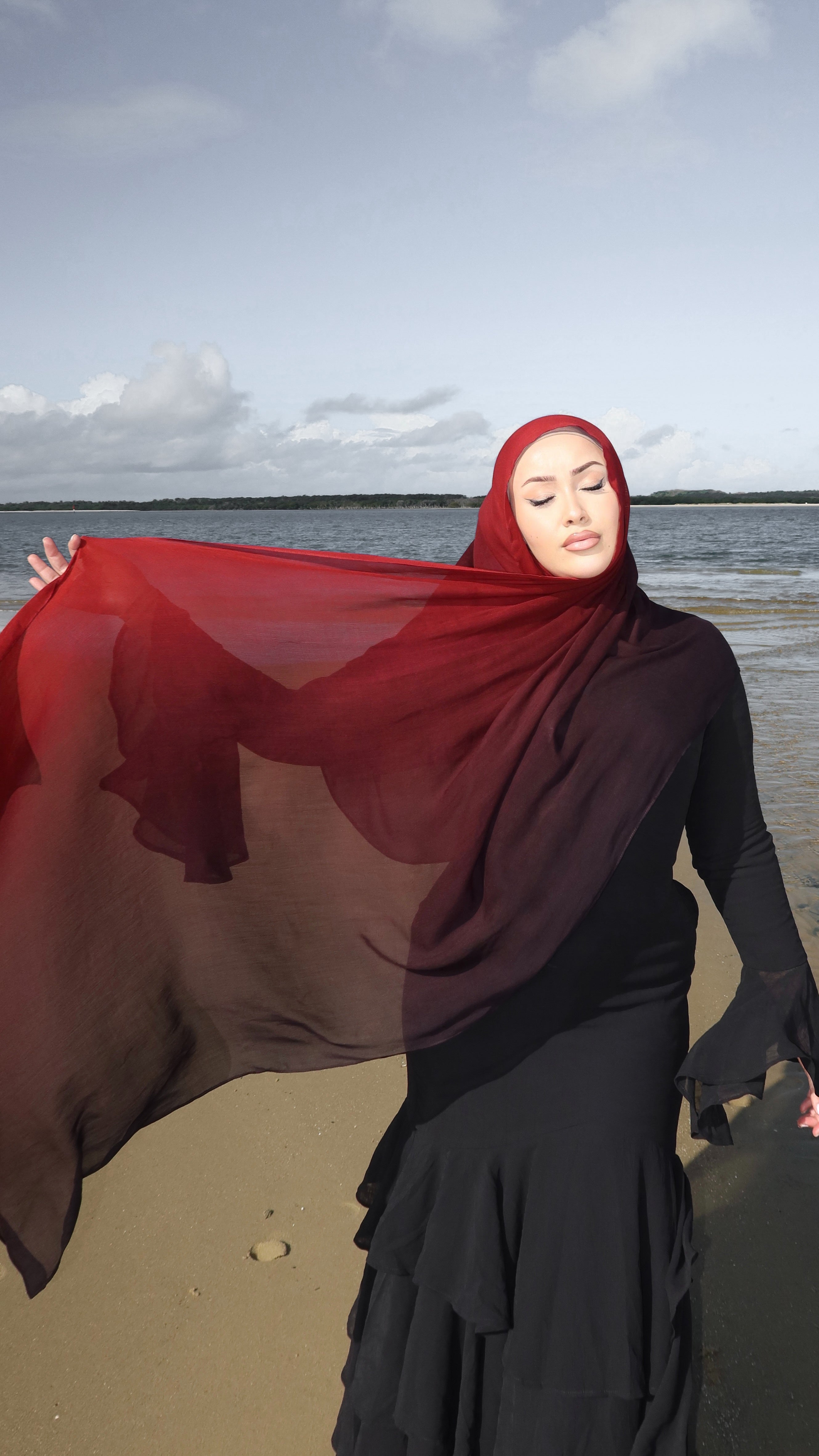 ‘RUBY’ (OMBRÉ) - Premium Modal Hijab