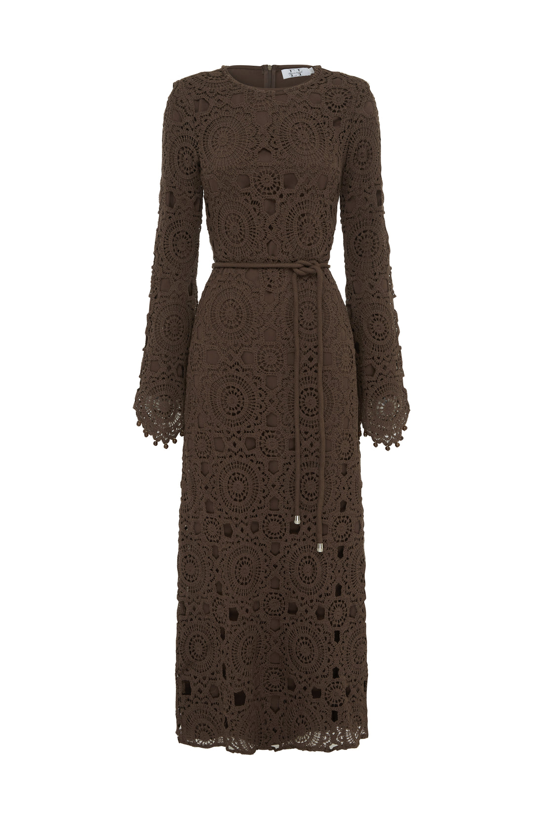 ‘NARAH’ Crochet Dress - Chocolate