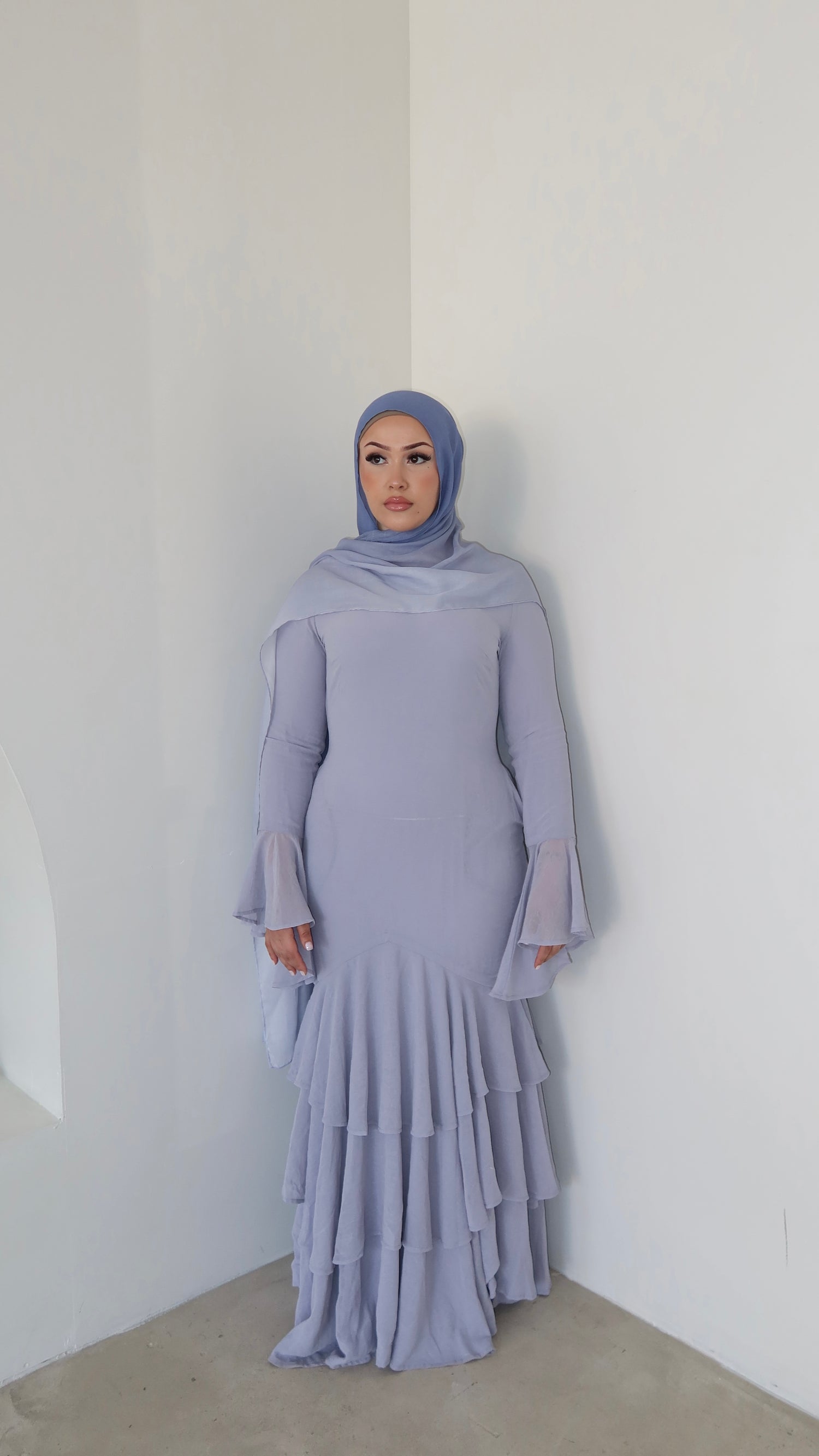 ‘ROZHIN’ Dress - Baby Blue