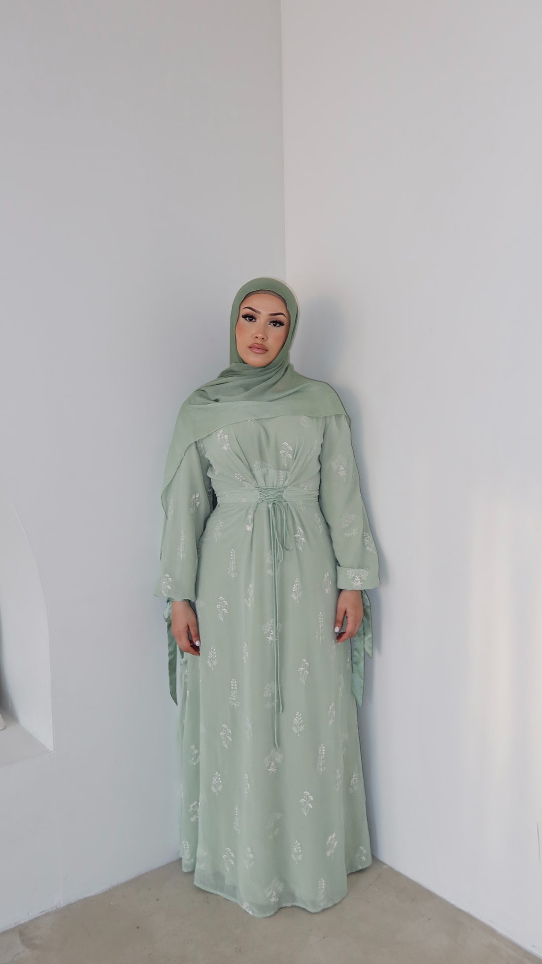 ‘BAHAR’ Dress - Matcha