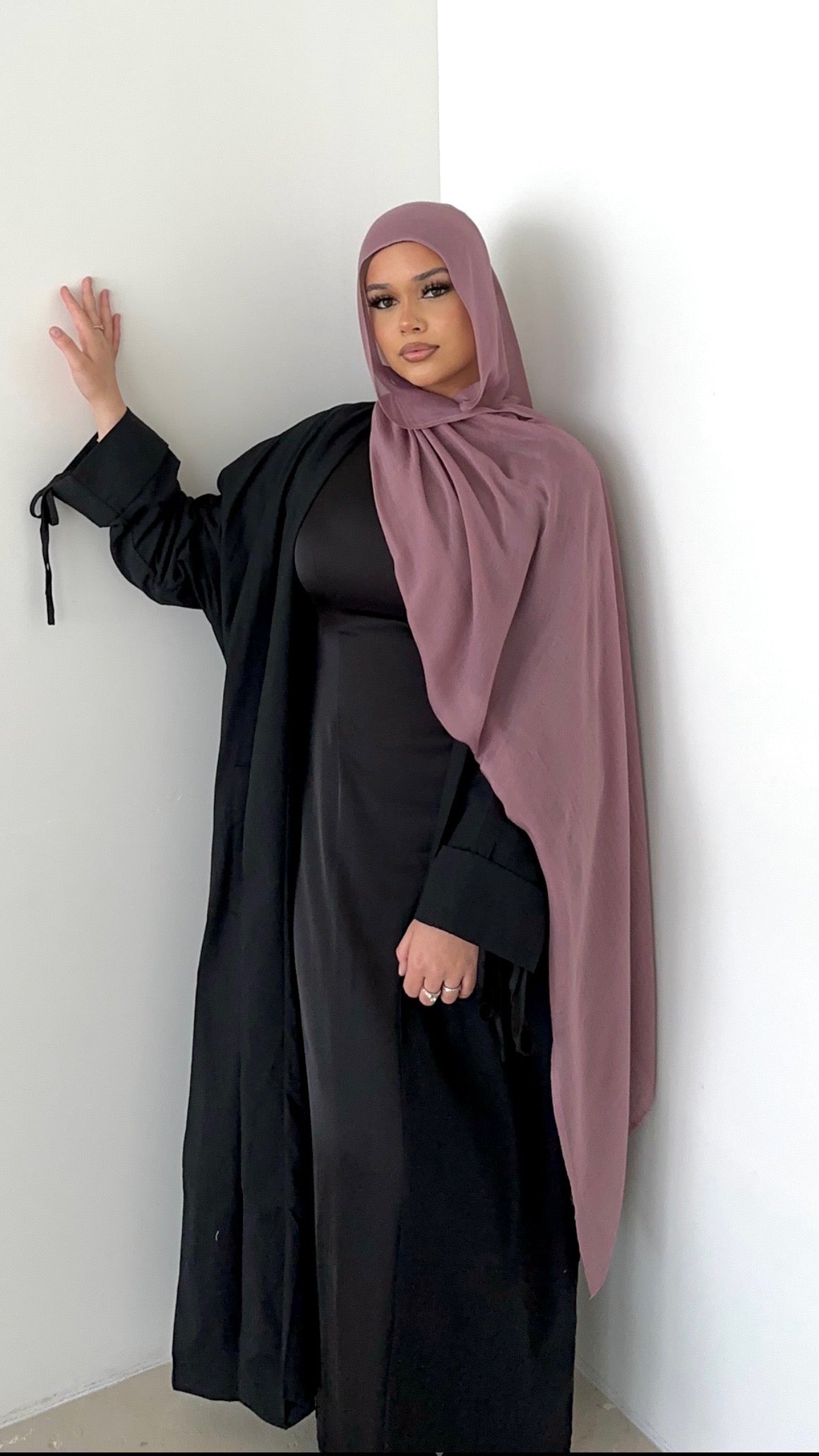 Long hot sale open abaya