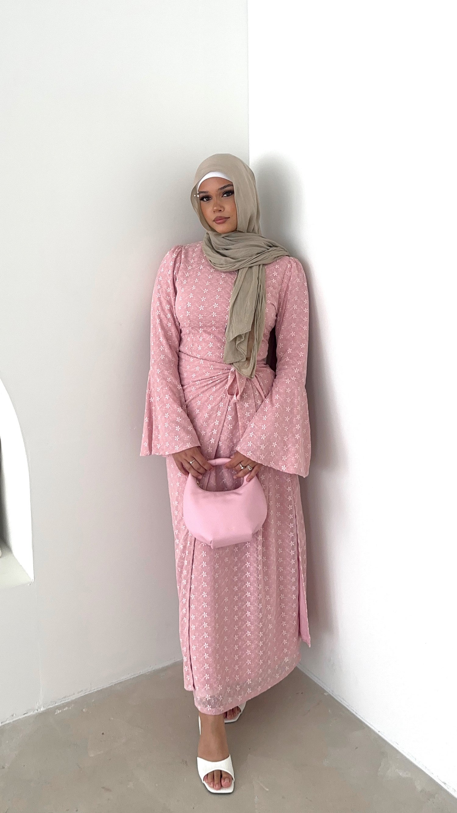 ‘SAYRA’ Two Piece Dress - Rose Pink